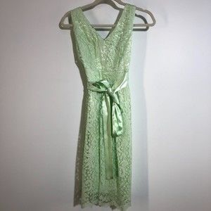 DB Mint Green Lace Dress w/ Belt 4